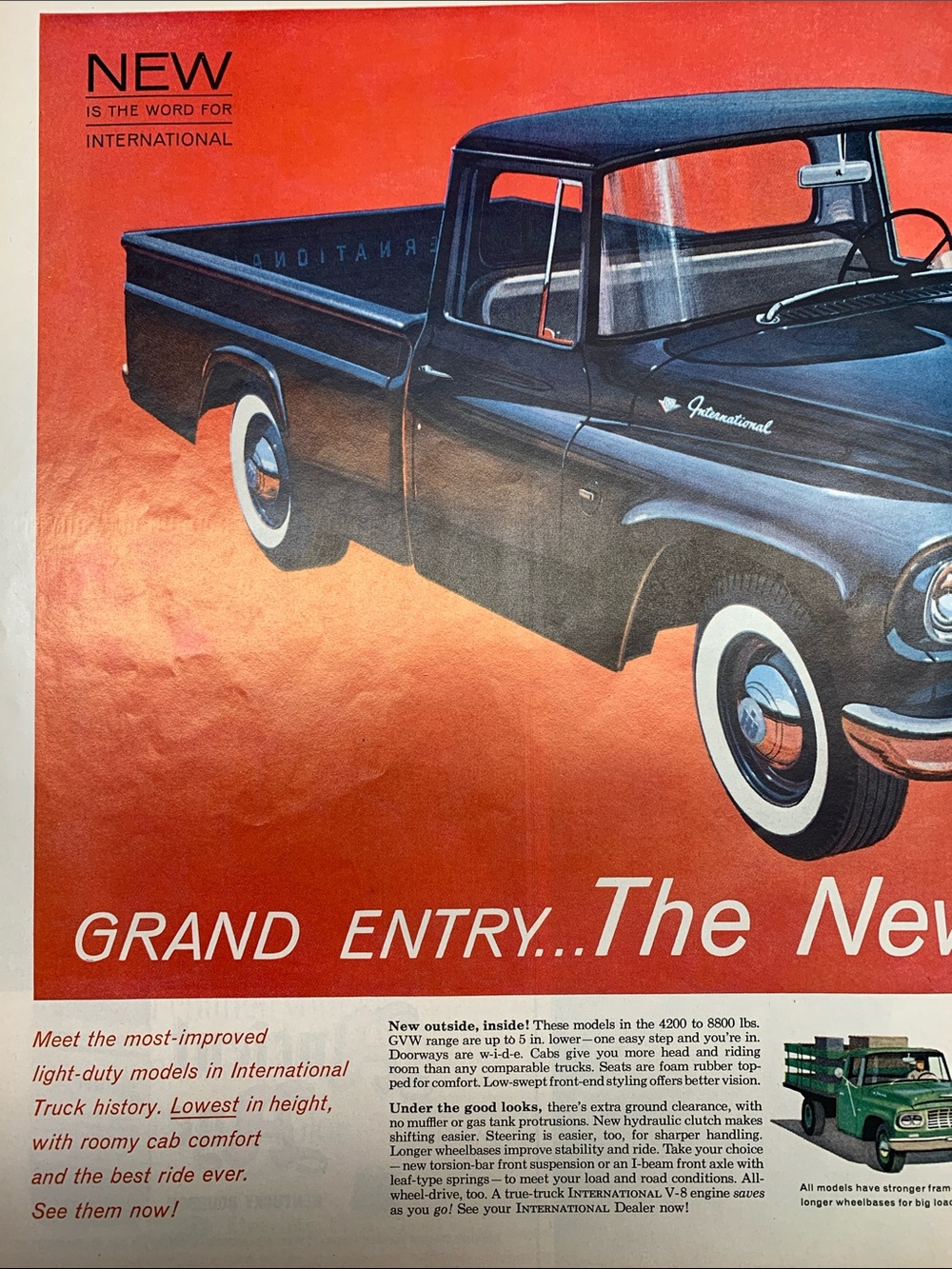 Vintage International Trucks Advertisement Life Magazine February 17, 1961